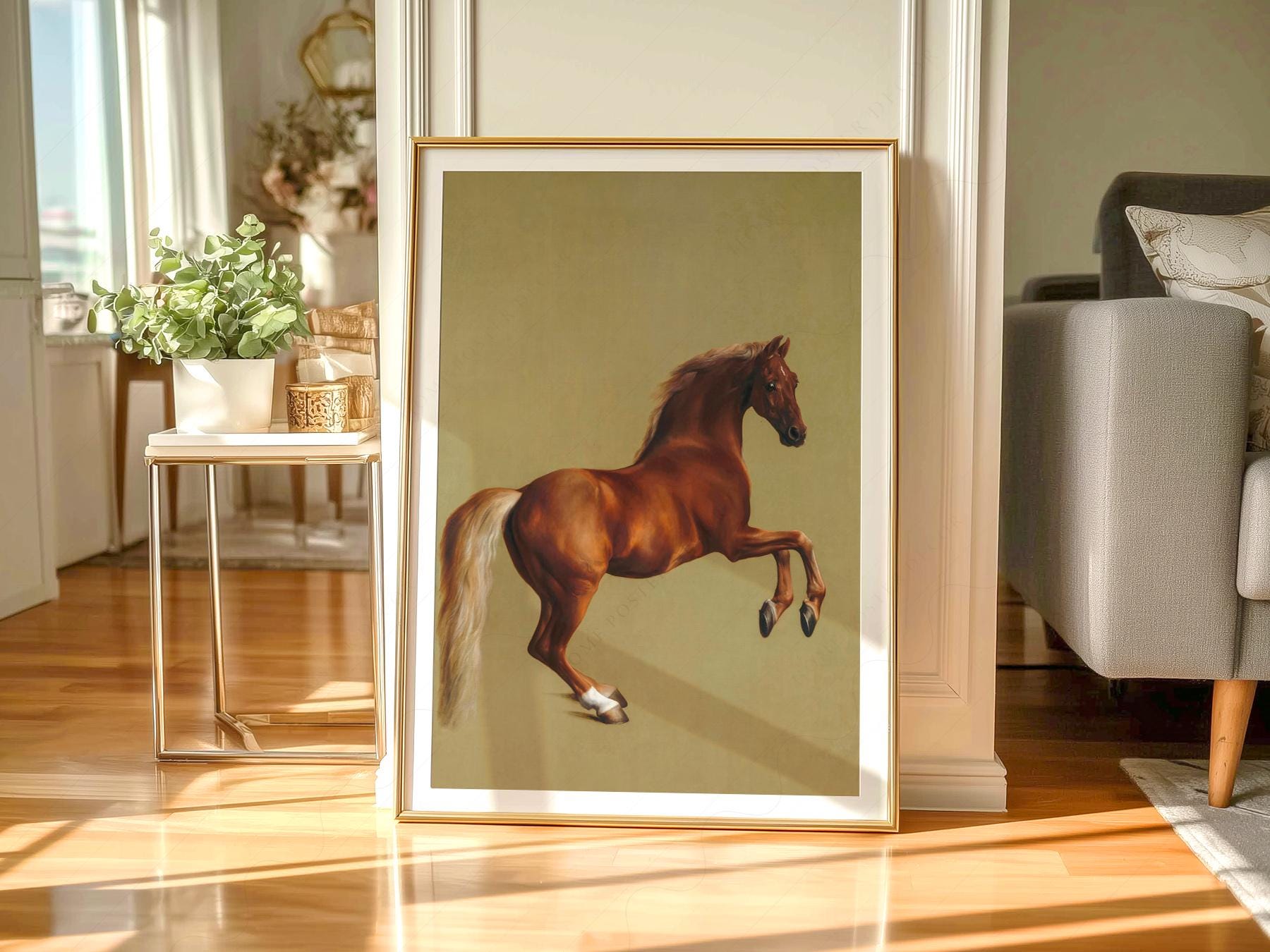George Stubbs Whistlejacket Art Print – Classic Horse Portrait Wall Art