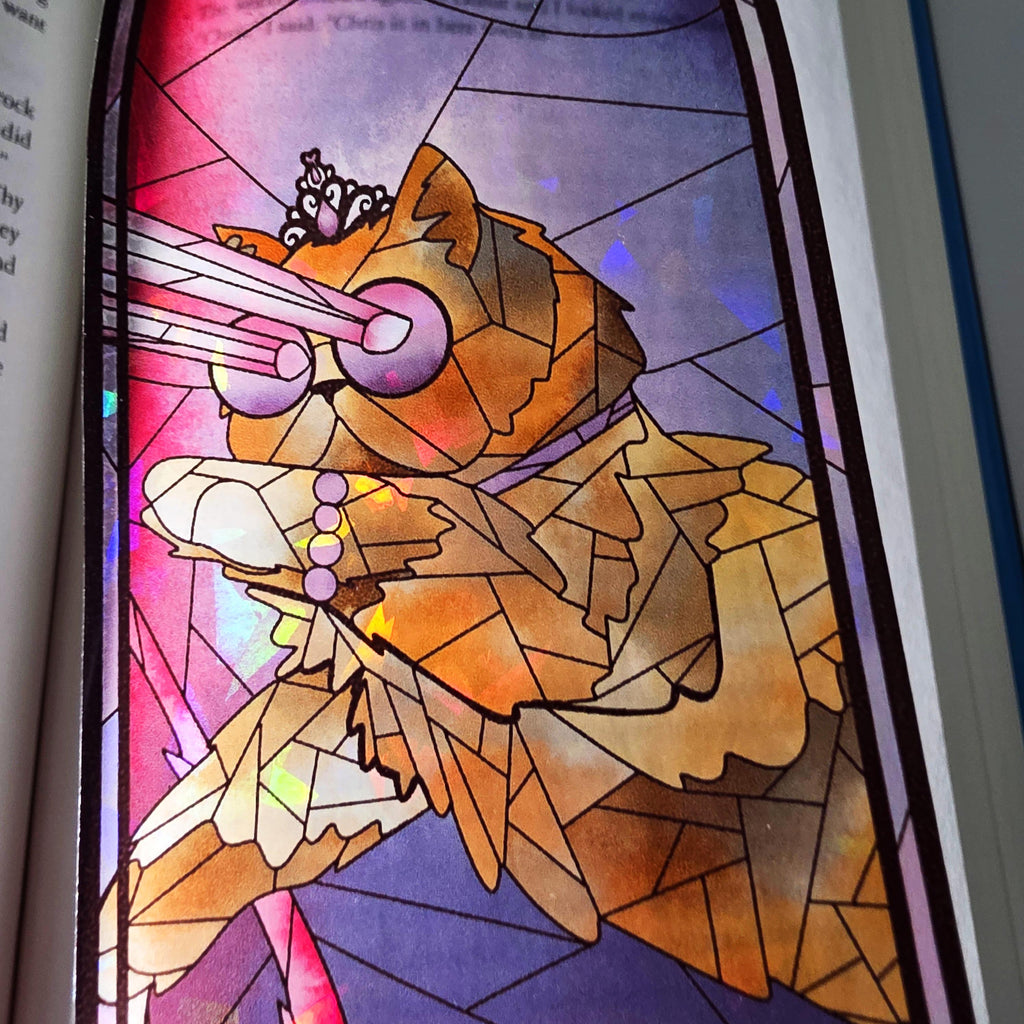 Dungeon Crawler Carl Stained Glass Style Bookmark: Princess Donut (Handmade with Holographic Art) 15