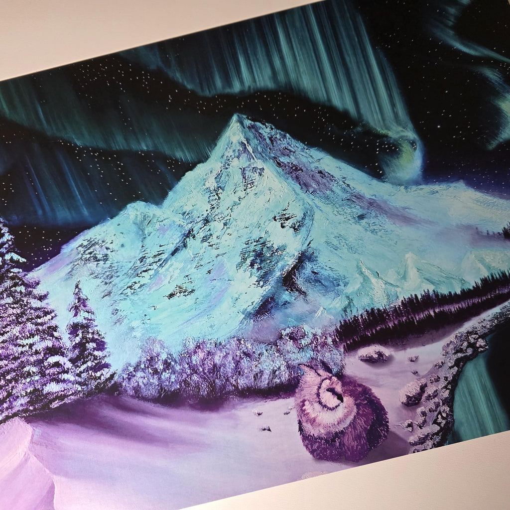 Fantasy Northern Lights Art Print - 12" x 16" Dungeons and Dragons Inspired Artwork 2