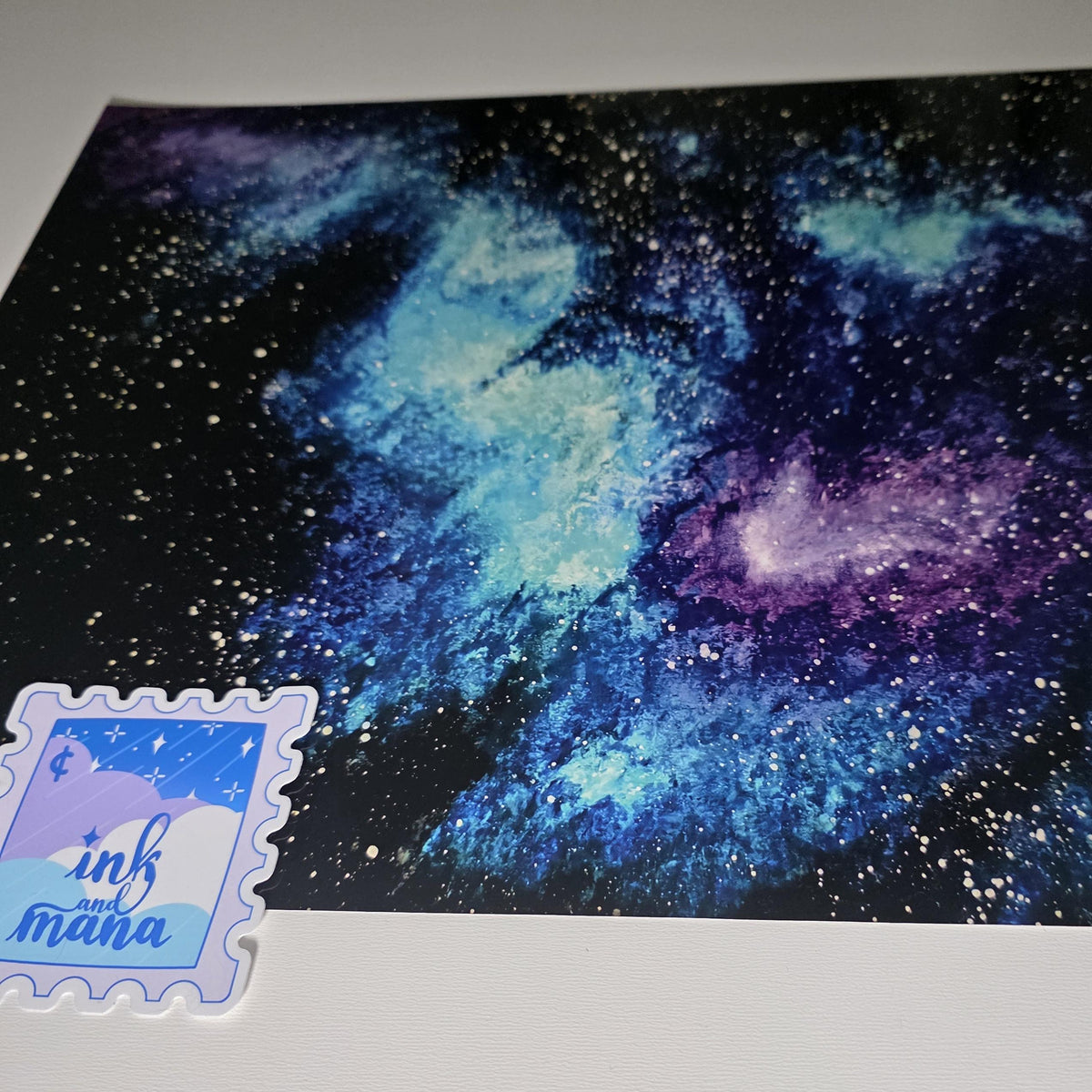 Galaxy Art Print "Stardust" - 12" x 16" Nebula Wall Art 2
