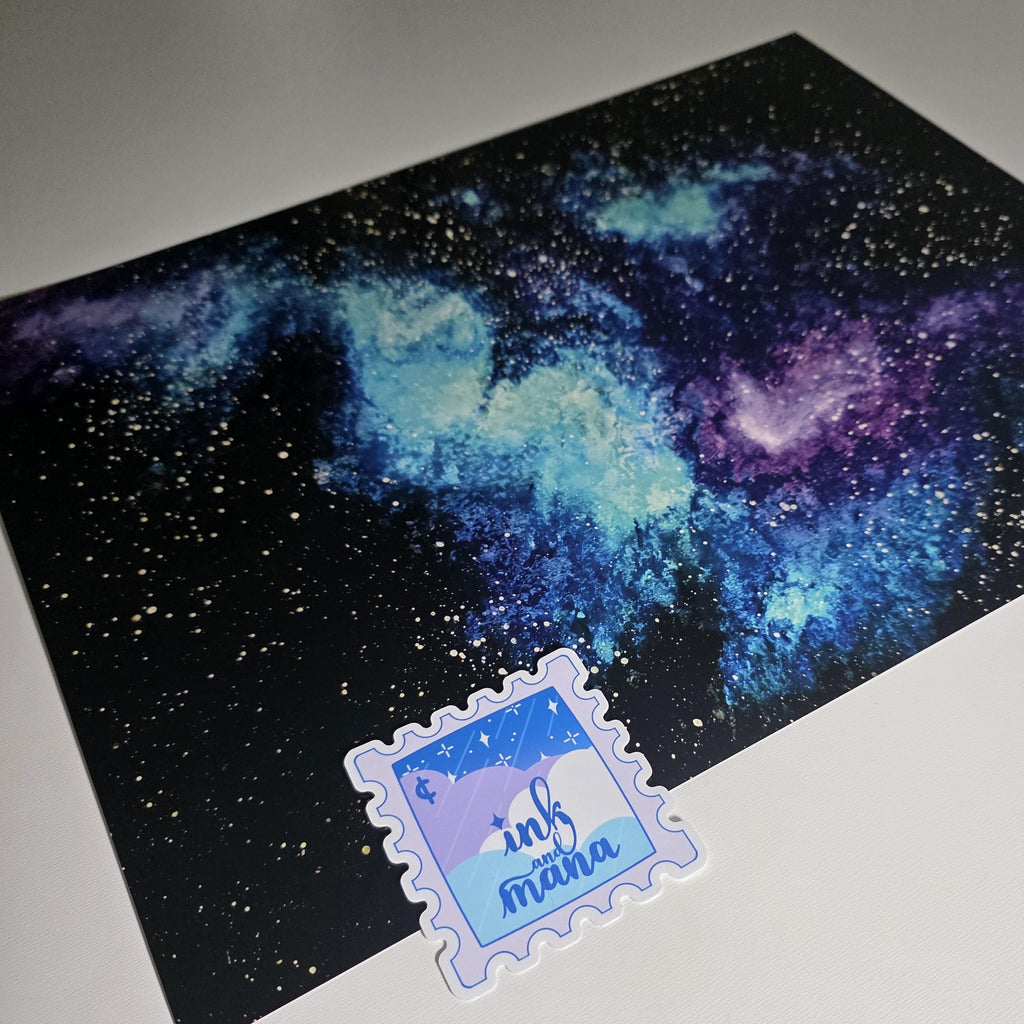 Galaxy Art Print "Stardust" - 12" x 16" Nebula Wall Art 10