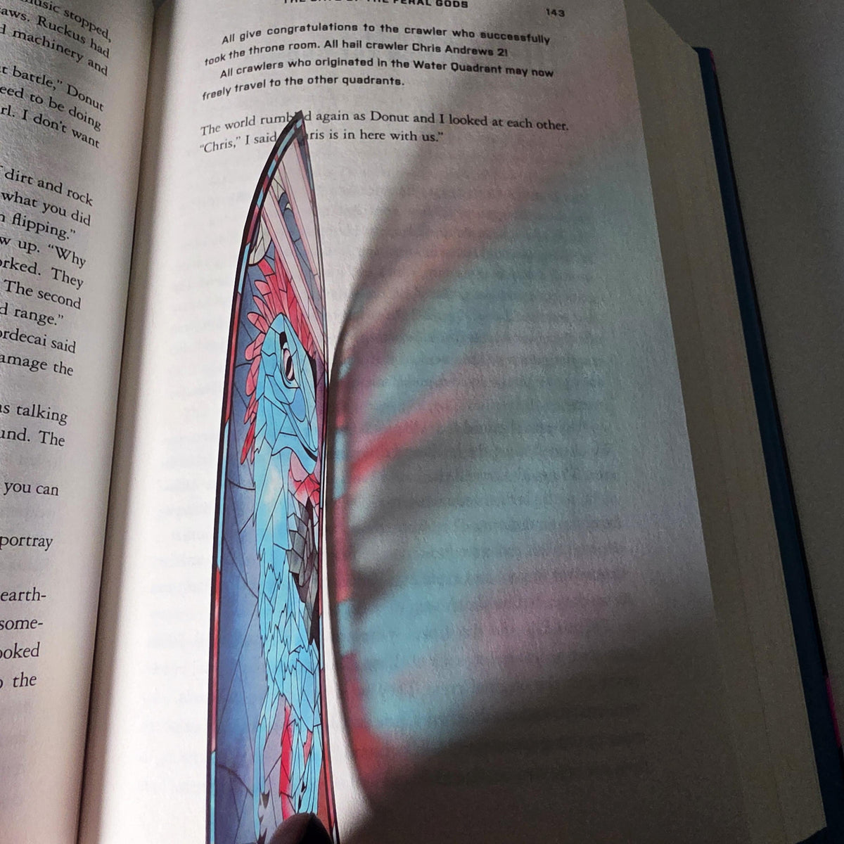 Dungeon Crawler Carl Stained Glass Style Bookmark: Mongo (Handmade with Holographic Art) 12