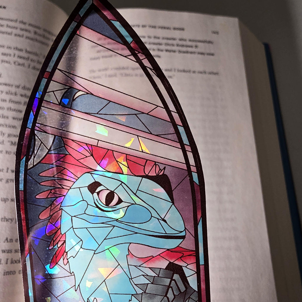 Dungeon Crawler Carl Stained Glass Style Bookmark: Mongo (Handmade with Holographic Art) 11