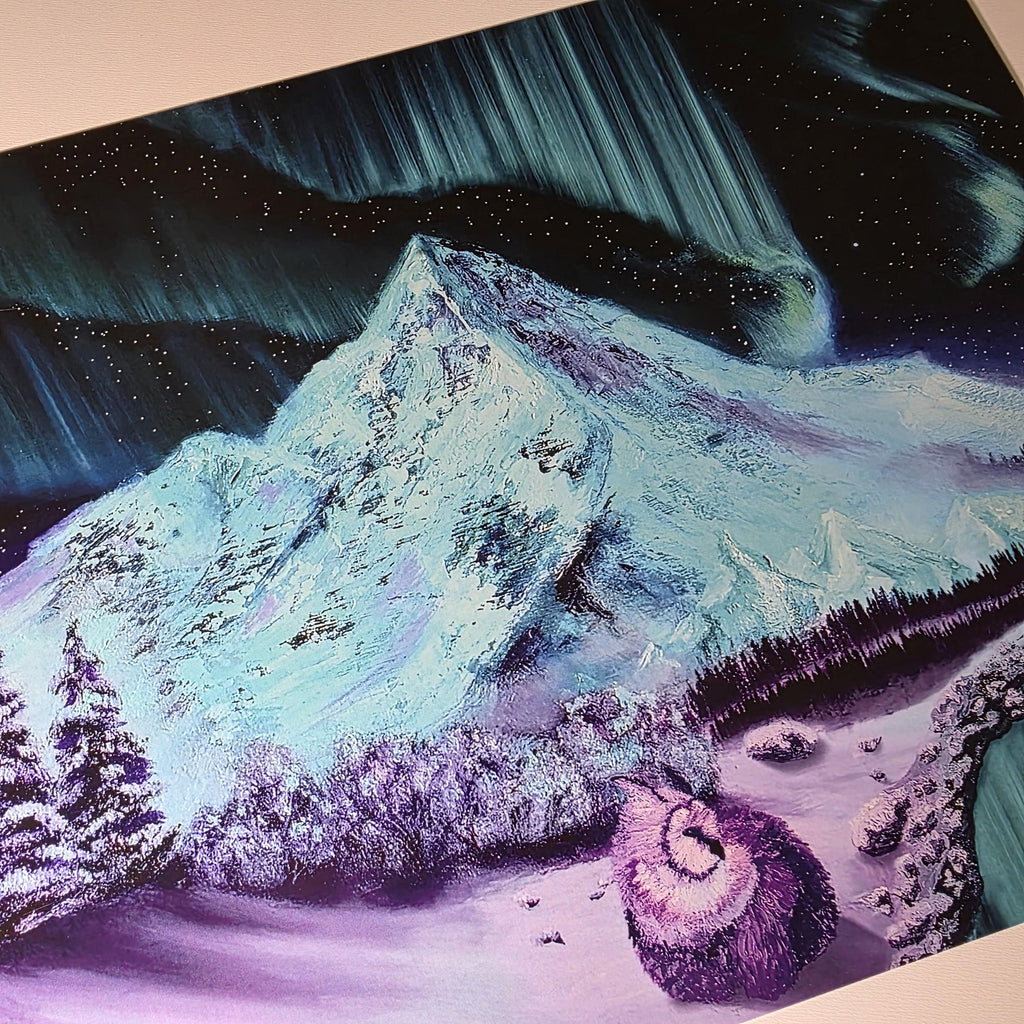Fantasy Northern Lights Art Print - 12" x 16" Dungeons and Dragons Inspired Artwork