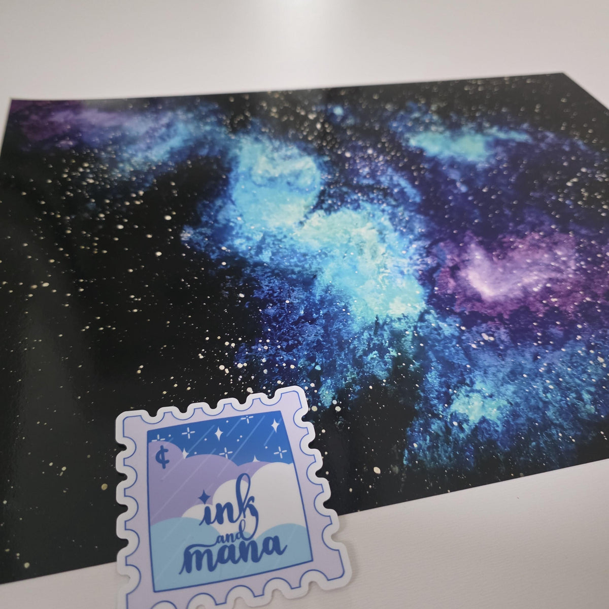 Galaxy Art Print "Stardust" - 12" x 16" Nebula Wall Art 11
