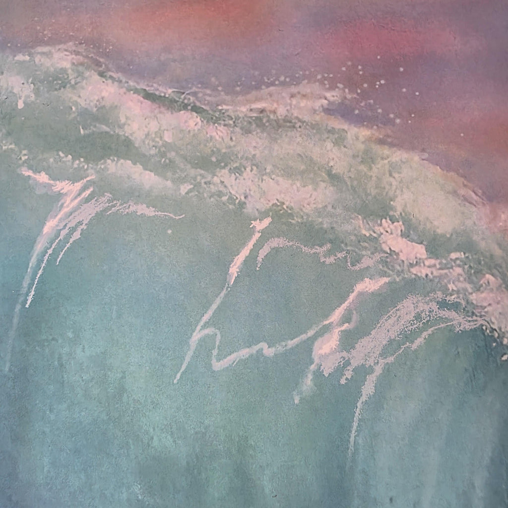 Mermaid Wave Art Print "Serenity" - 12" x 16" Ocean Wall Art 3
