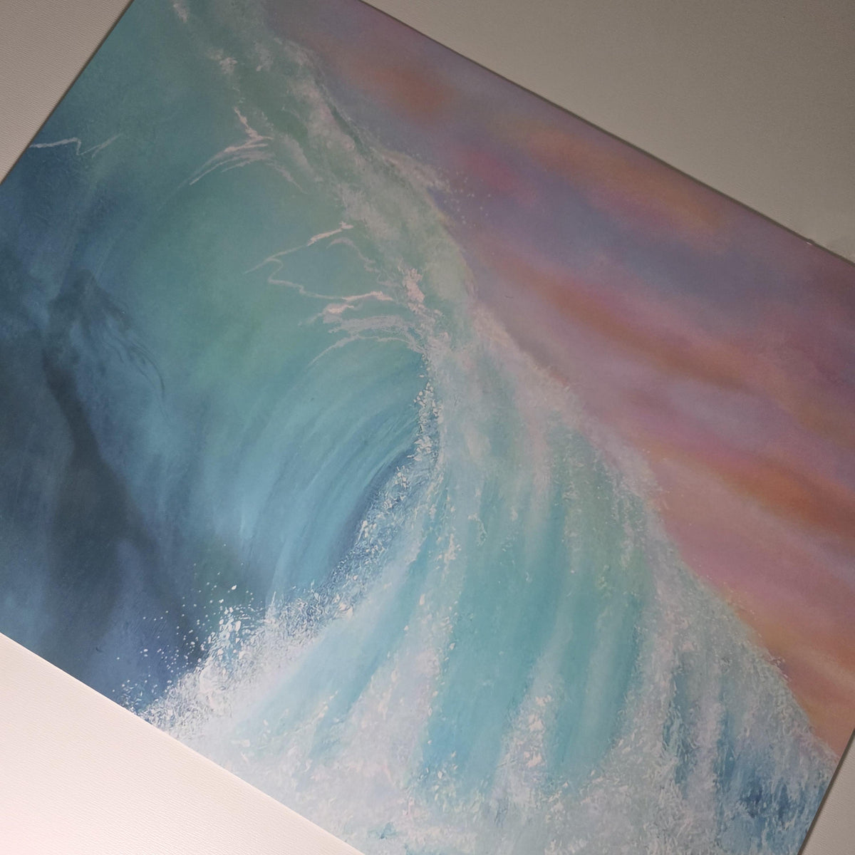 Mermaid Wave Art Print "Serenity" - 12" x 16" Ocean Wall Art 6