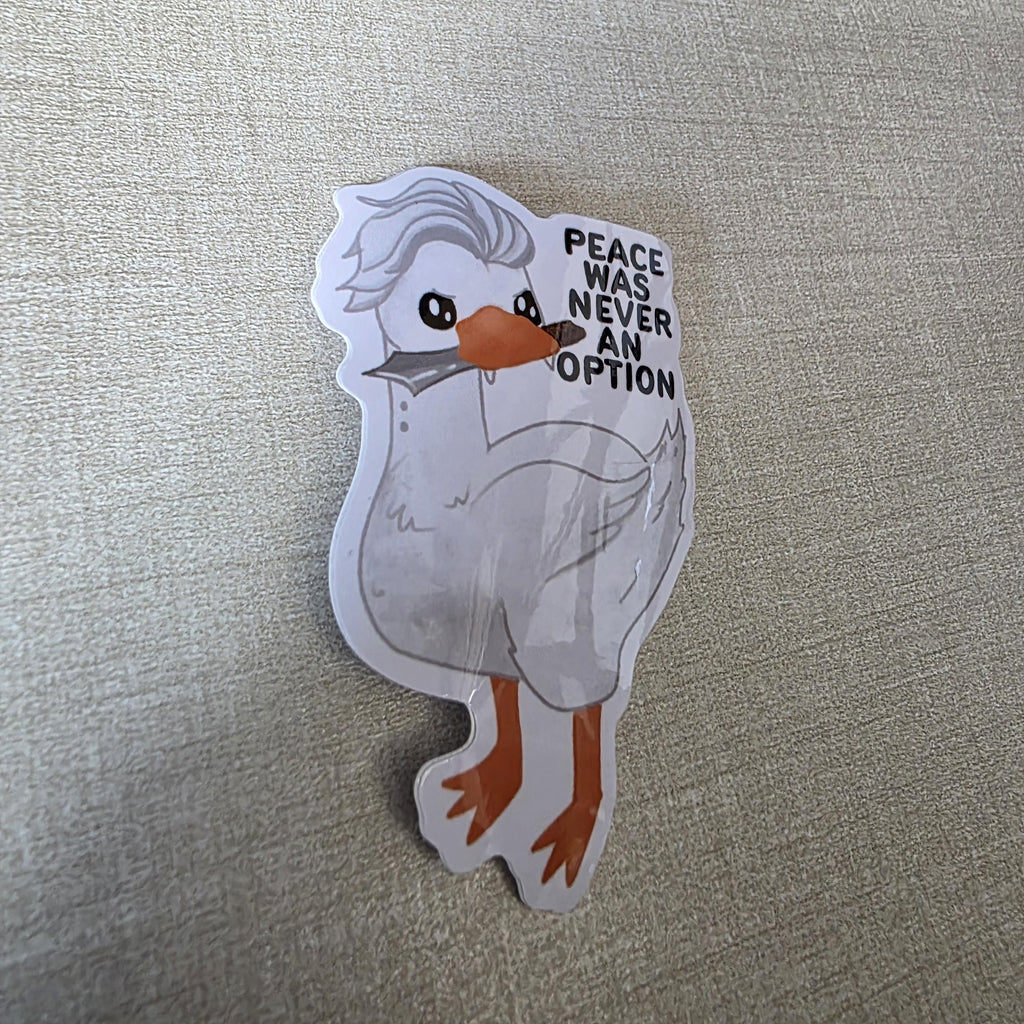 Silly Goose Sticker, Goosetarion Art, Funny Laptop Decal (3" Glossy Finish) 9