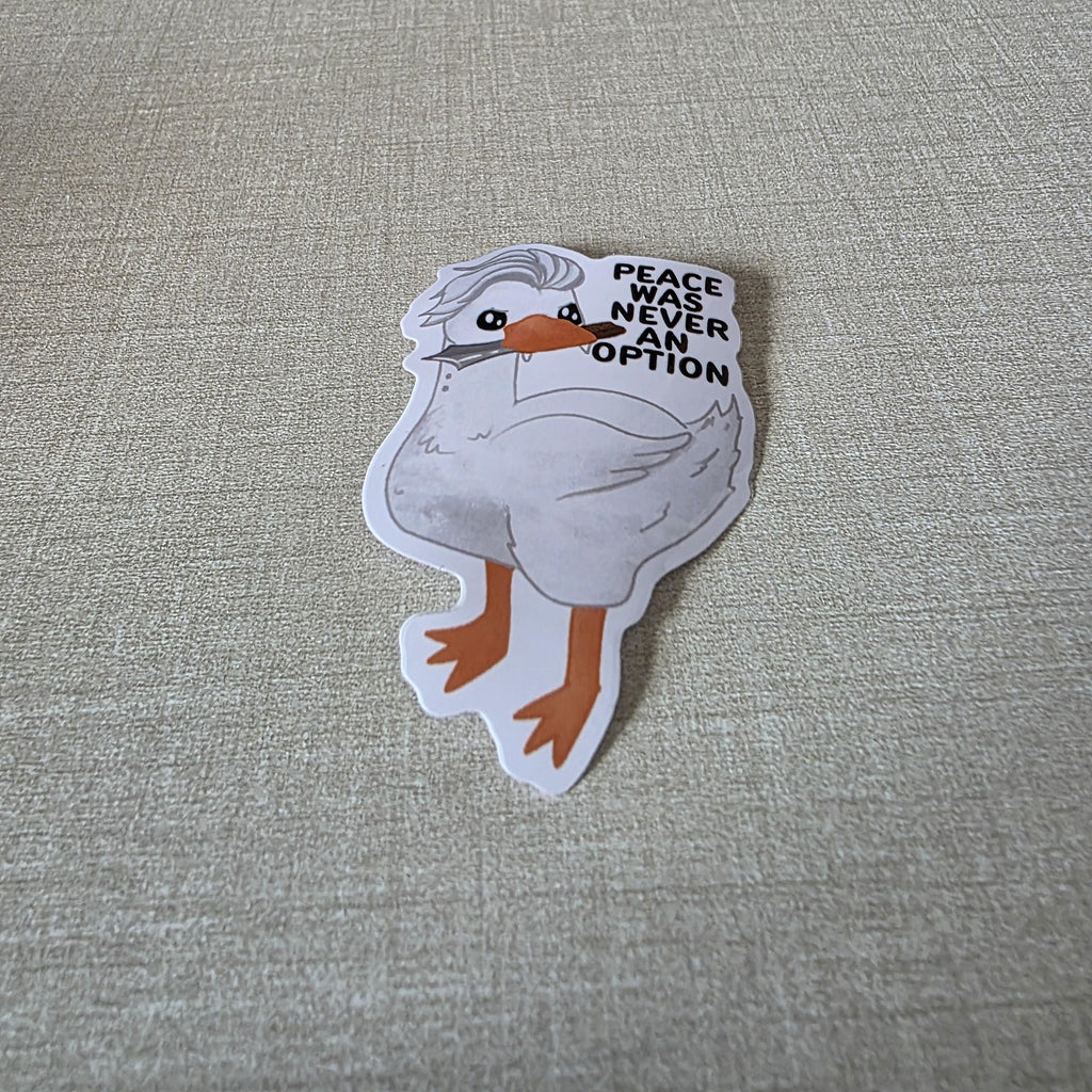 Silly Goose Sticker, Goosetarion Art, Funny Laptop Decal (3" Glossy Finish) 12