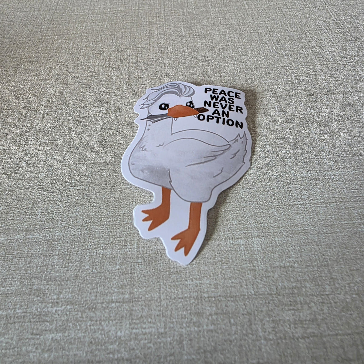 Silly Goose Sticker, Goosetarion Art, Funny Laptop Decal (3" Glossy Finish) 12