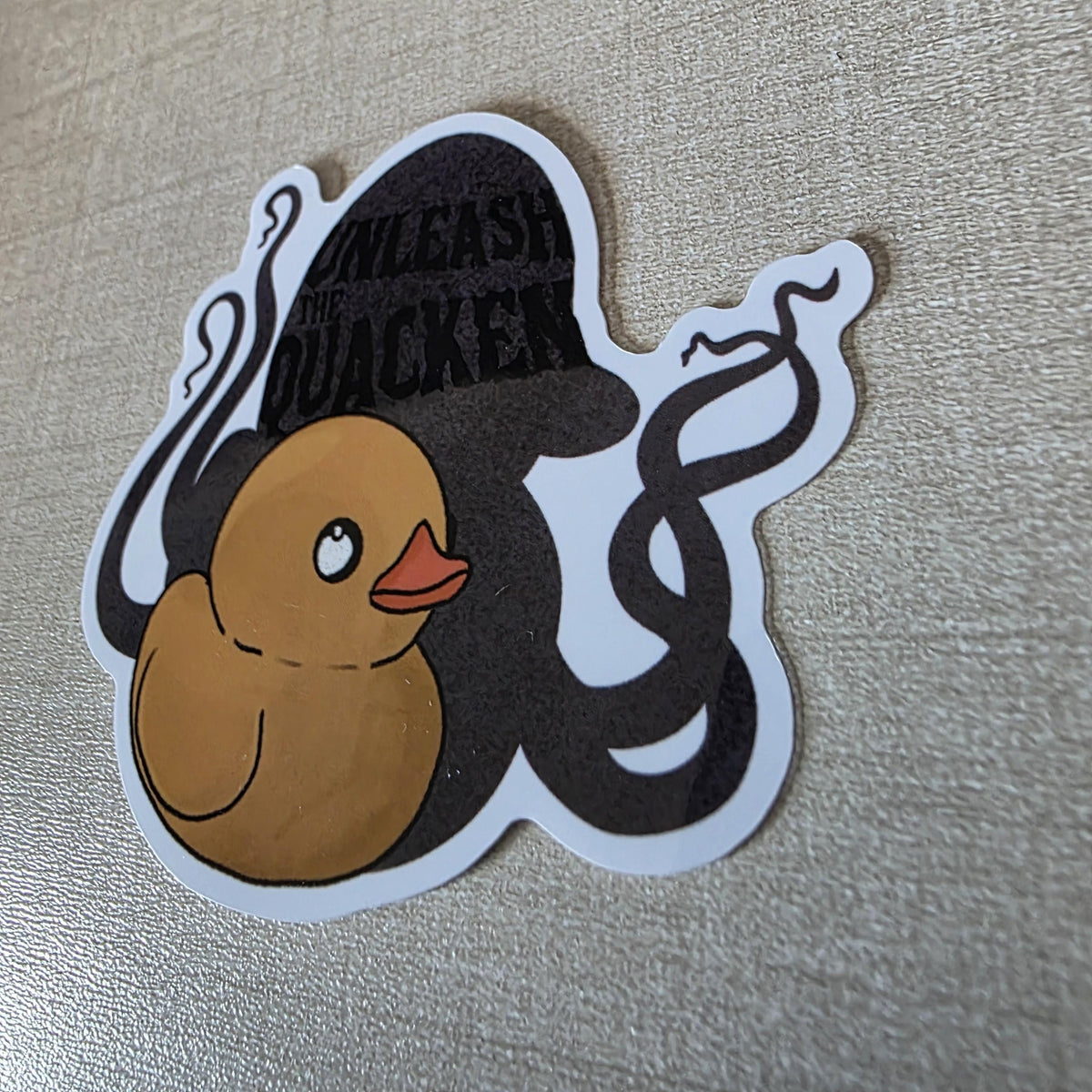 Rubber Duck Kraken Sticker – Unleash the Quacken! Glossy Finish, Water Resistant Art (3") 7