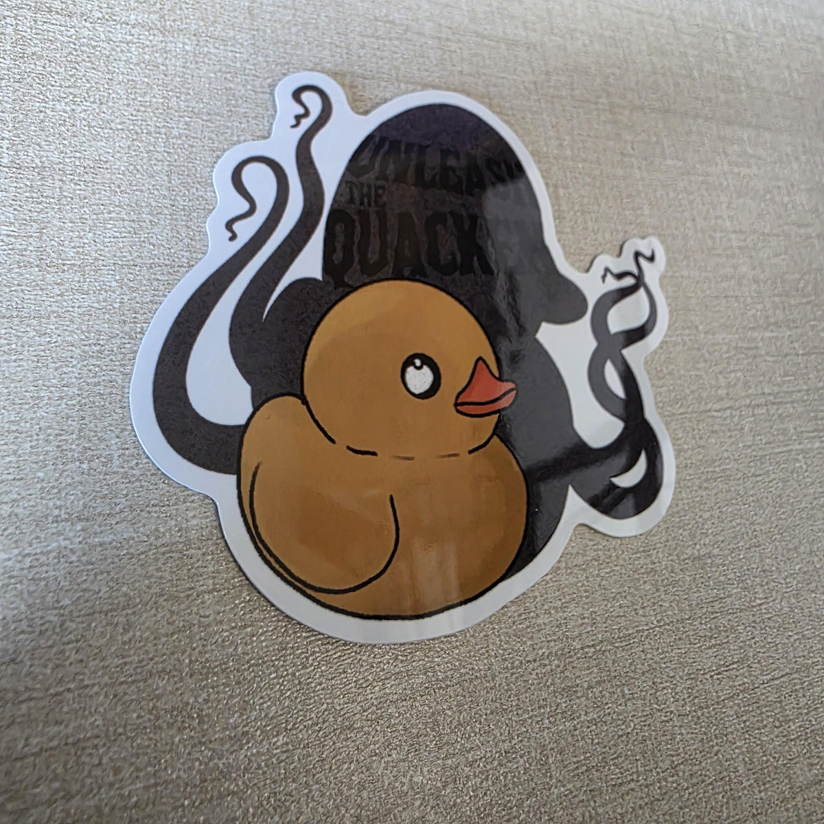 Rubber Duck Kraken Sticker – Unleash the Quacken! Glossy Finish, Water Resistant Art (3") 6