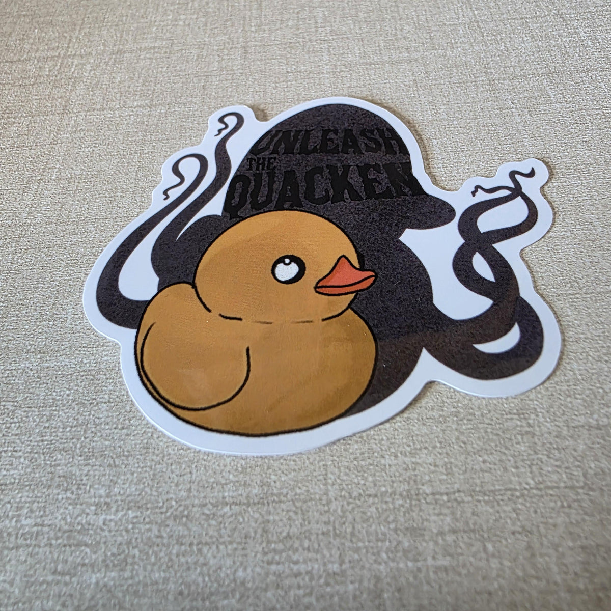 Rubber Duck Kraken Sticker – Unleash the Quacken! Glossy Finish, Water Resistant Art (3") 5