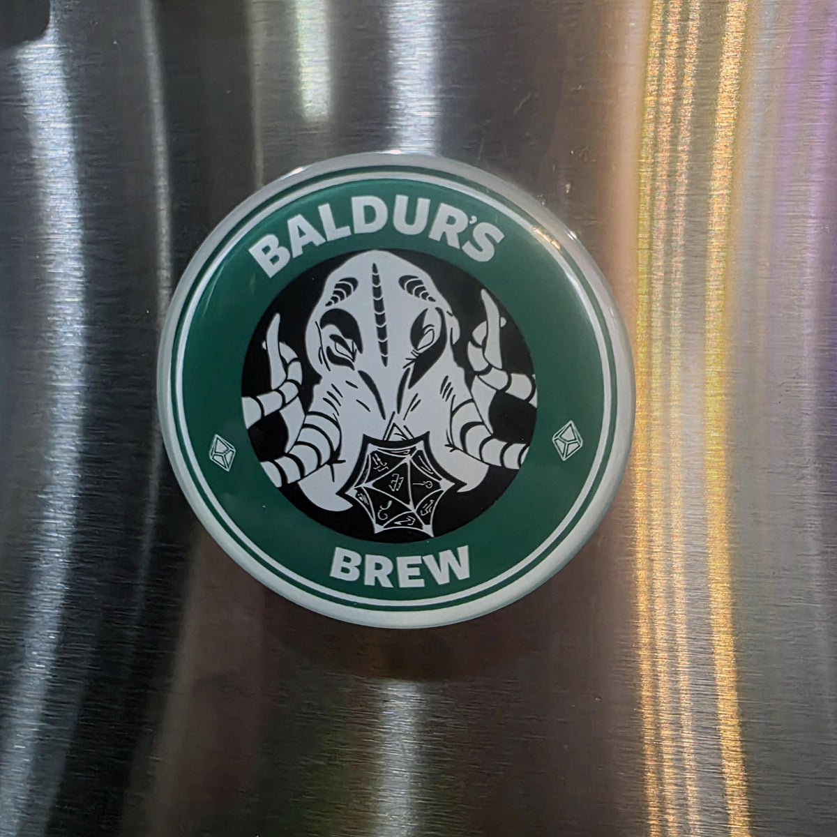 Baldur's Brew Magnet – Dungeons and Dragons Inspired Coffee Art (2.5 Inch) 13
