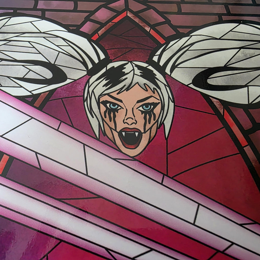 Dungeon Crawler Carl Stained Glass Art Print: Carl, Donut, Mongo and Samantha 4