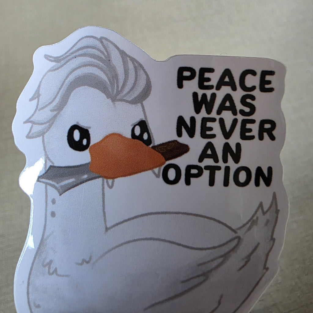 Silly Goose Sticker, Goosetarion Art, Funny Laptop Decal (3" Glossy Finish)