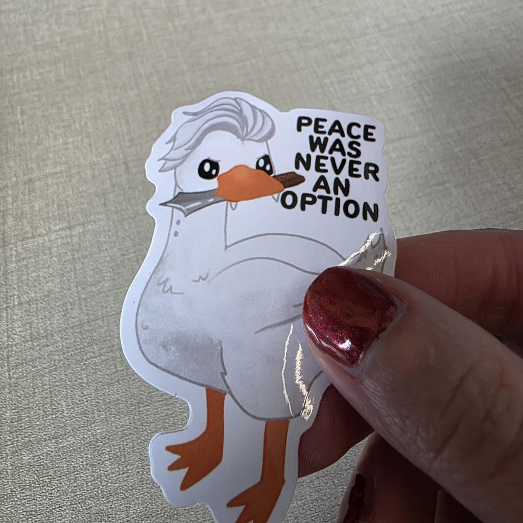Silly Goose Sticker, Goosetarion Art, Funny Laptop Decal (3" Glossy Finish) 7