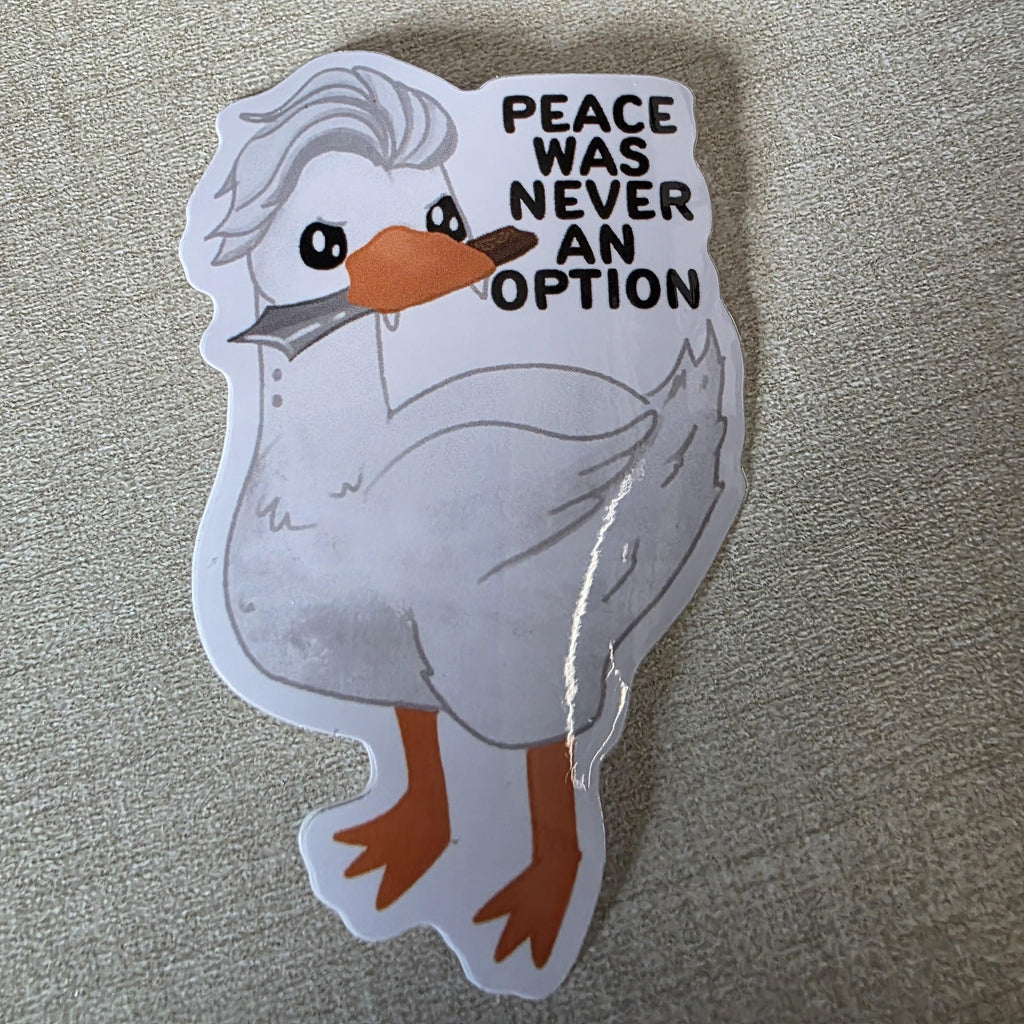 Silly Goose Sticker, Goosetarion Art, Funny Laptop Decal (3" Glossy Finish) 3