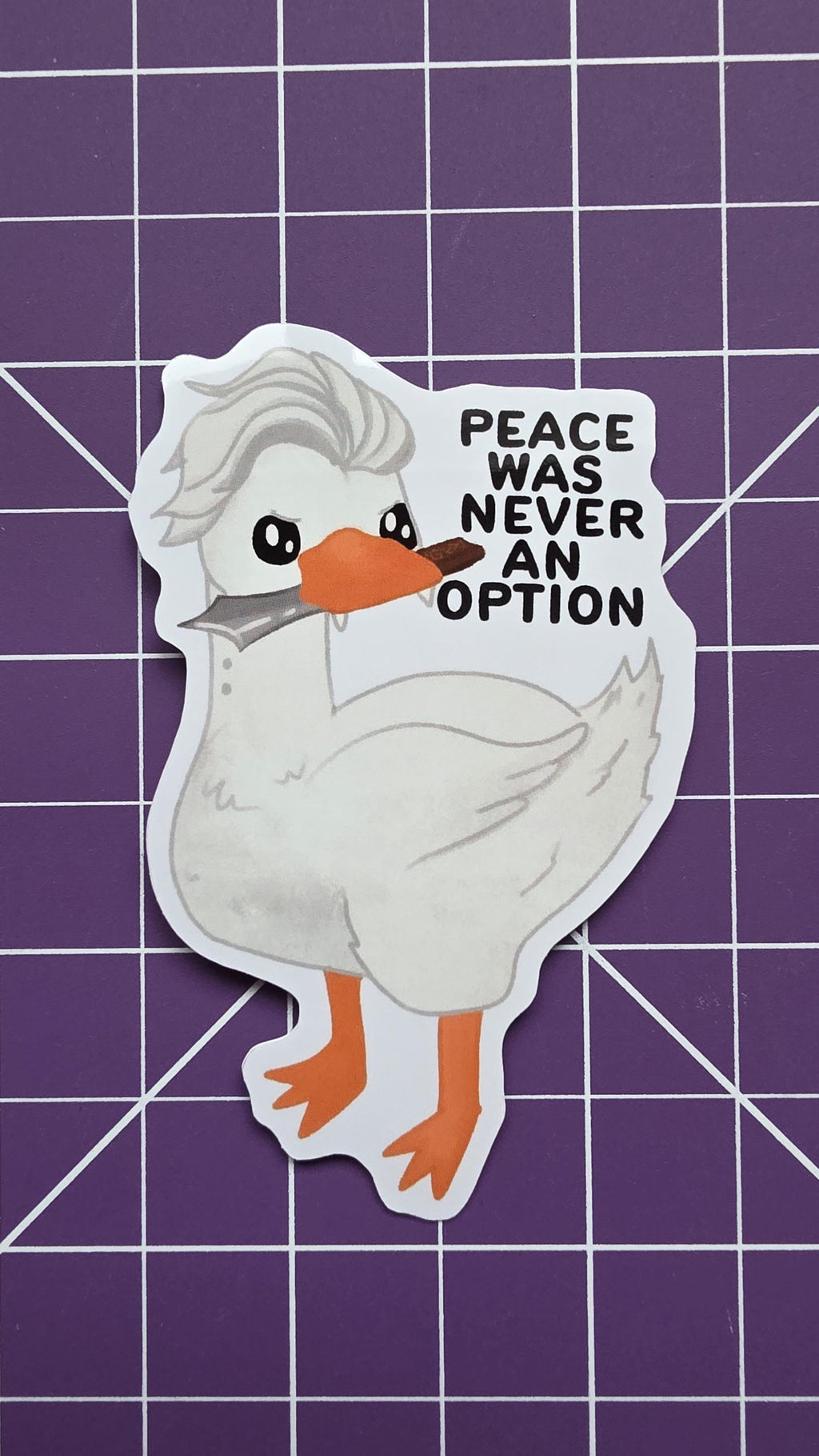 Silly Goose Sticker, Goosetarion Art, Funny Laptop Decal (3" Glossy Finish) 14
