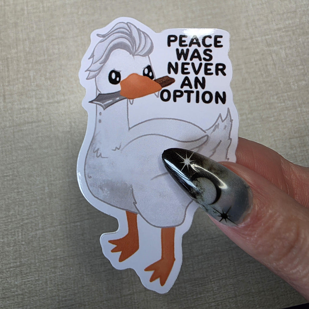 Silly Goose Sticker, Goosetarion Art, Funny Laptop Decal (3" Glossy Finish) 2