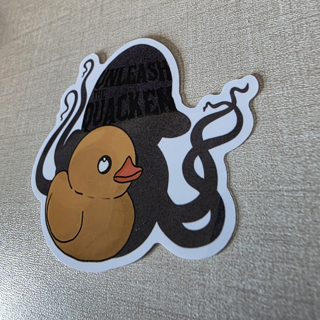 Rubber Duck Kraken Sticker – Unleash the Quacken! Glossy Finish, Water Resistant Art (3") 8