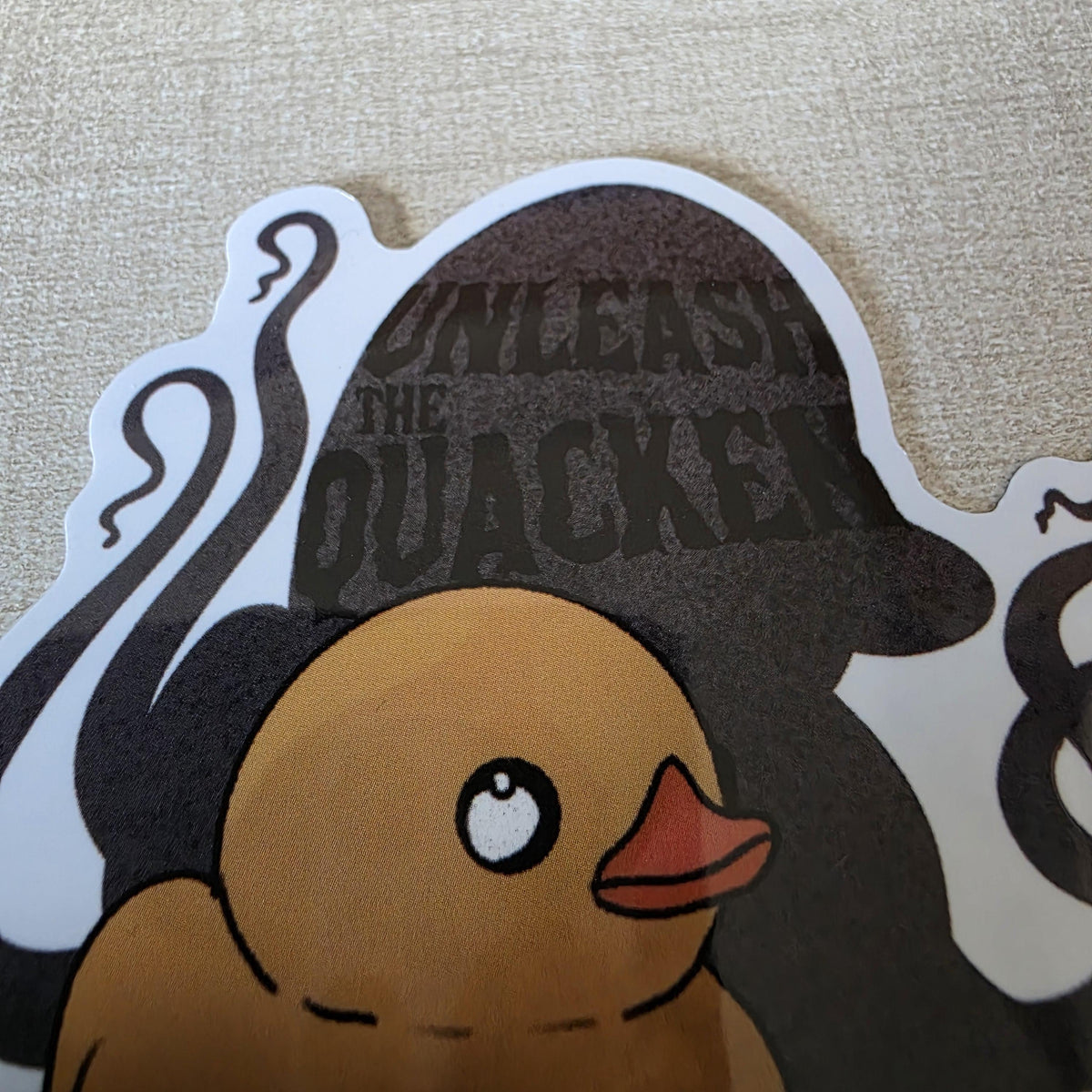 Rubber Duck Kraken Sticker – Unleash the Quacken! Glossy Finish, Water Resistant Art (3") 2
