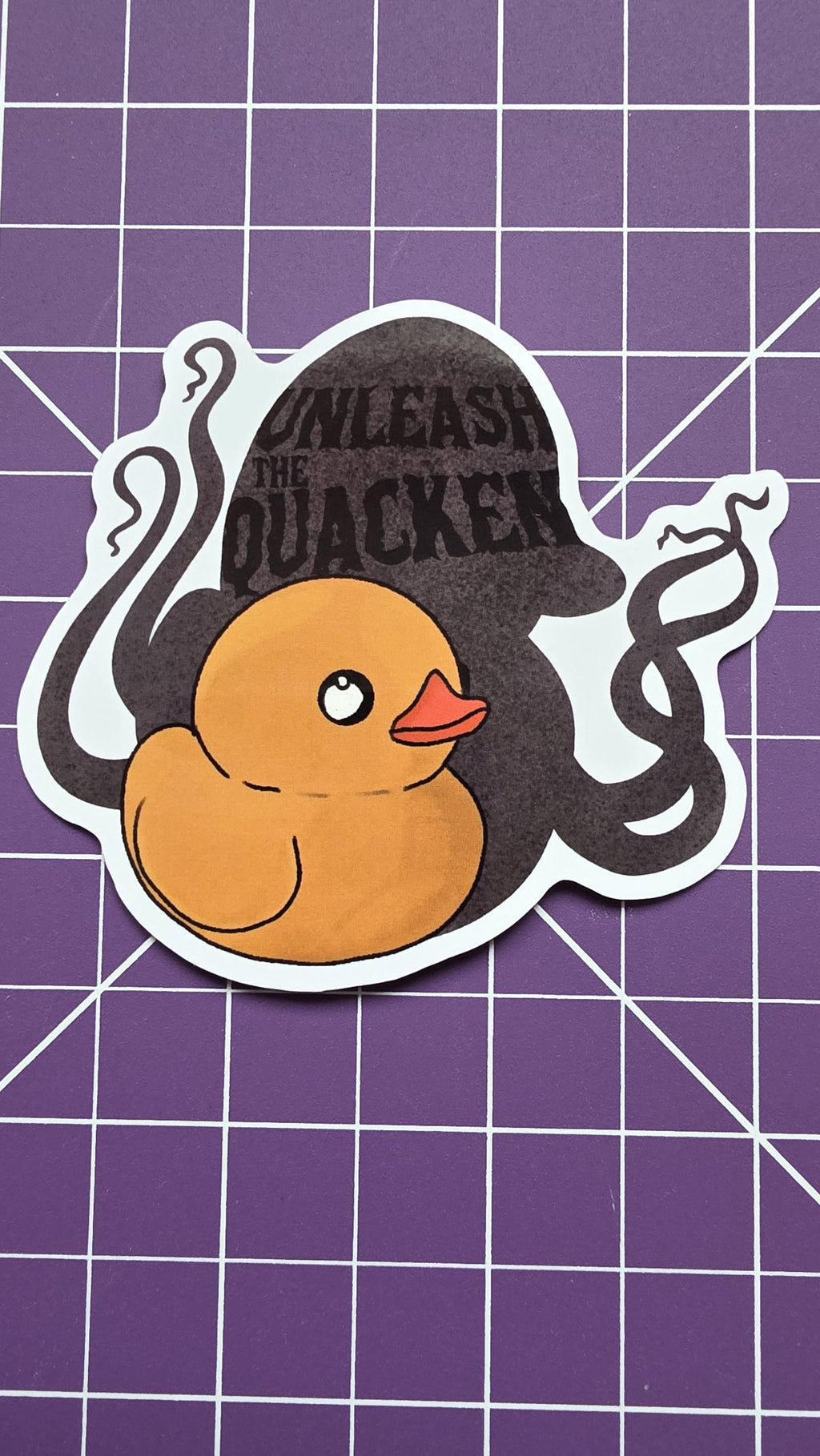 Rubber Duck Kraken Sticker – Unleash the Quacken! Glossy Finish, Water Resistant Art (3") 13