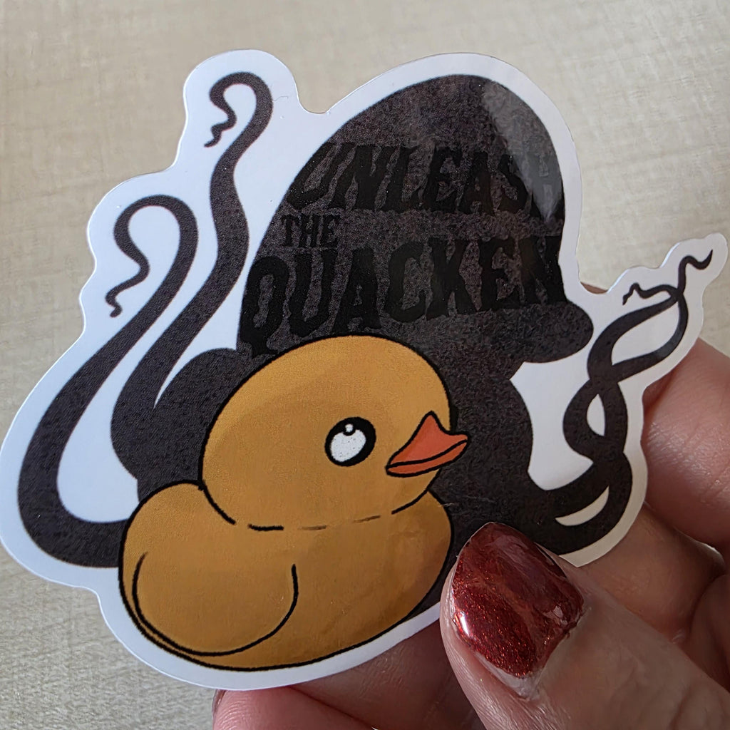 Rubber Duck Kraken Sticker – Unleash the Quacken! Glossy Finish, Water Resistant Art (3") 11