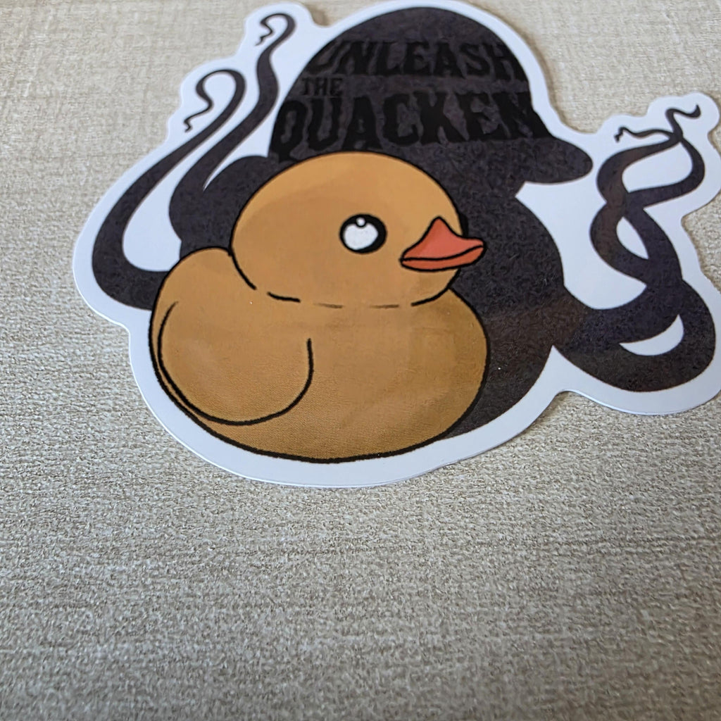 Rubber Duck Kraken Sticker – Unleash the Quacken! Glossy Finish, Water Resistant Art (3") 9