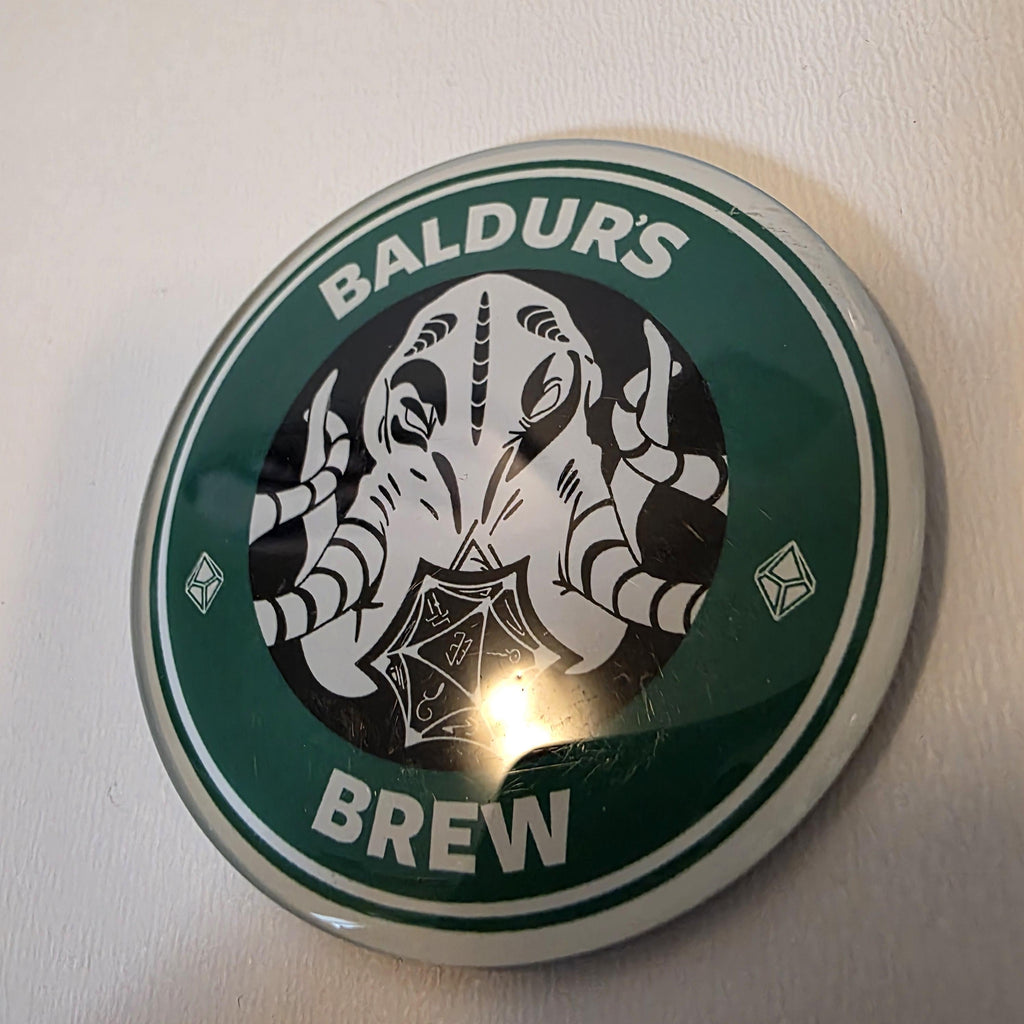 Baldur's Brew Magnet – Dungeons and Dragons Inspired Coffee Art (2.5 Inch) 10