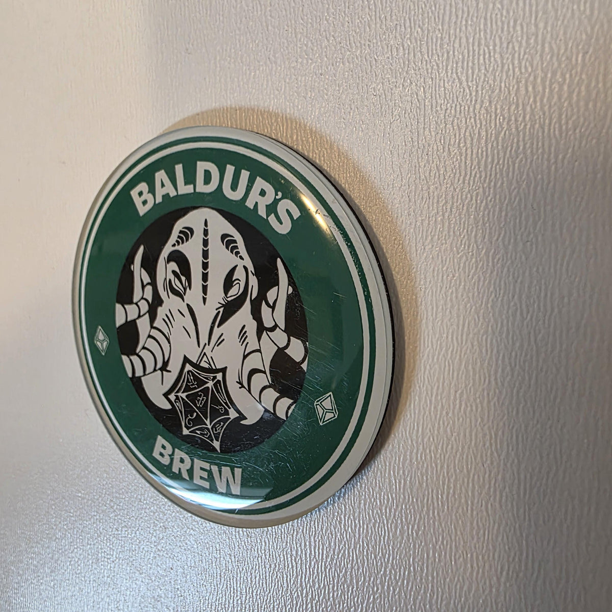 Baldur's Brew Magnet – Dungeons and Dragons Inspired Coffee Art (2.5 Inch) 12