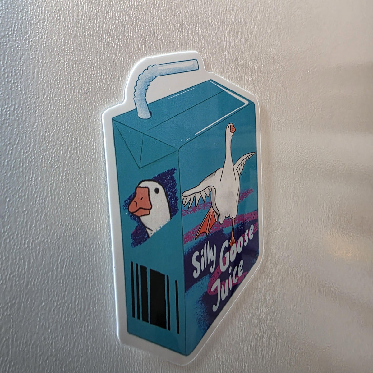 Silly Goose Juicebox Sticker, Retro 80s Colors, Funny Laptop Decal (3" Glossy) 9