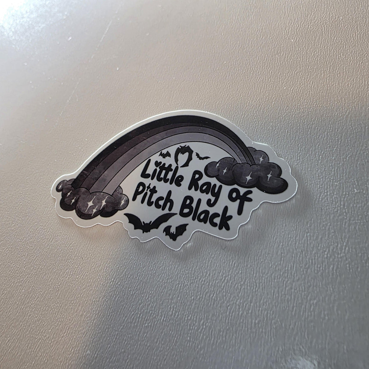 Little Ray of Pitch Black Sticker (3" Glossy Finish) 4