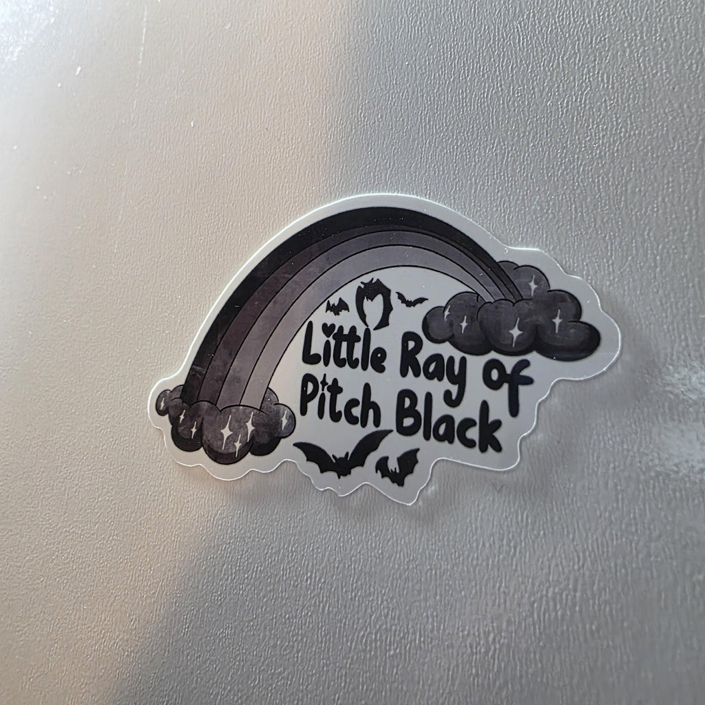 Little Ray of Pitch Black Sticker (3" Glossy Finish) 6