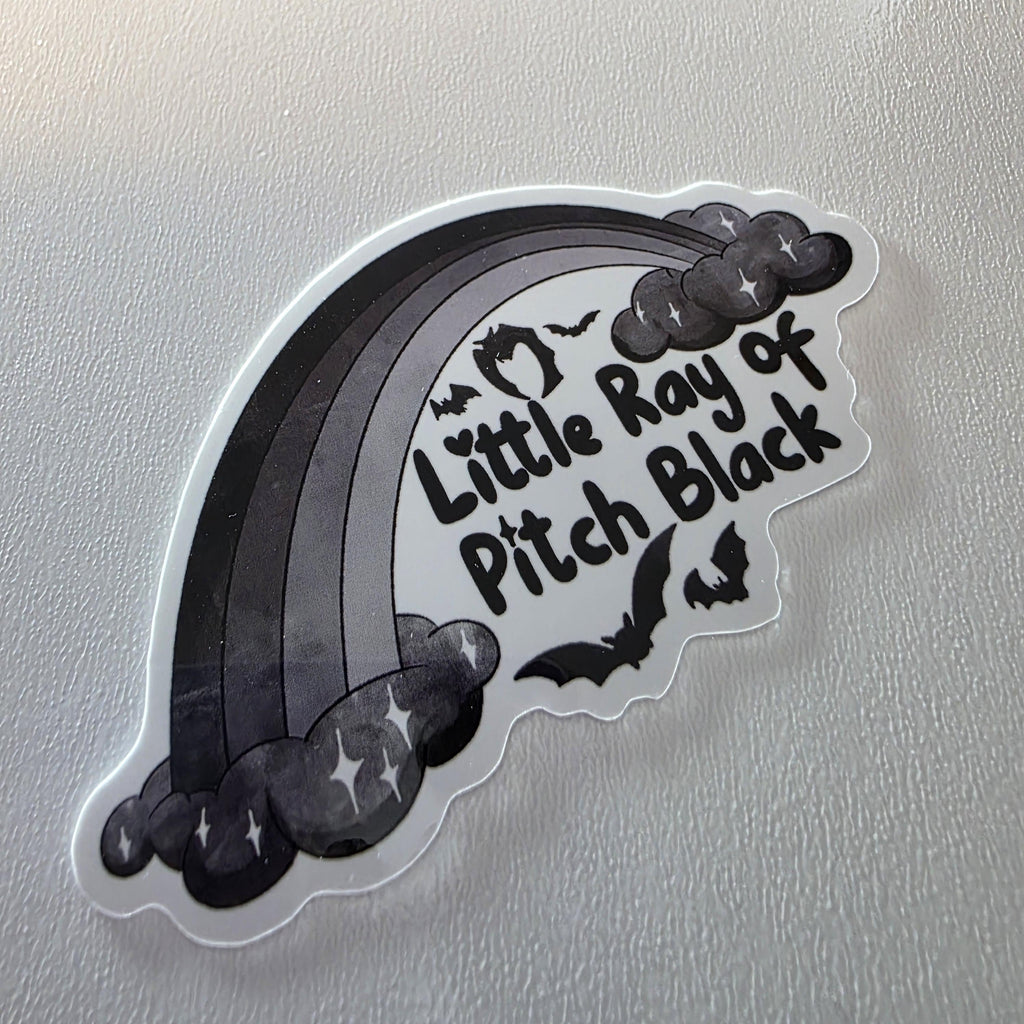Little Ray of Pitch Black Sticker (3" Glossy Finish) 5