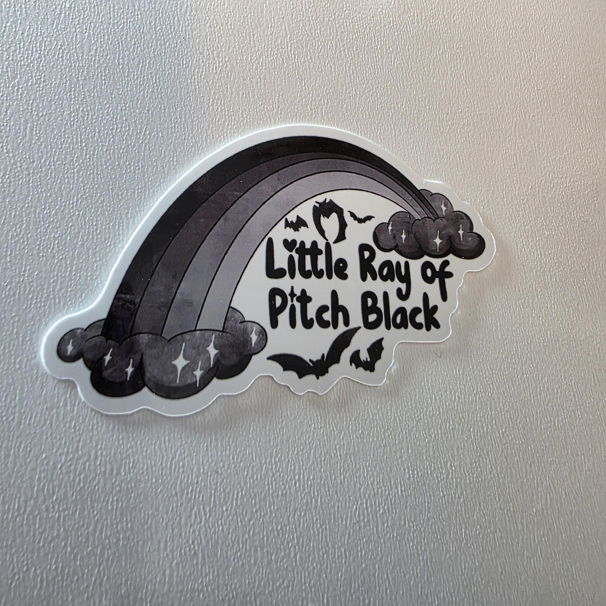 Little Ray of Pitch Black Sticker (3" Glossy Finish) 2