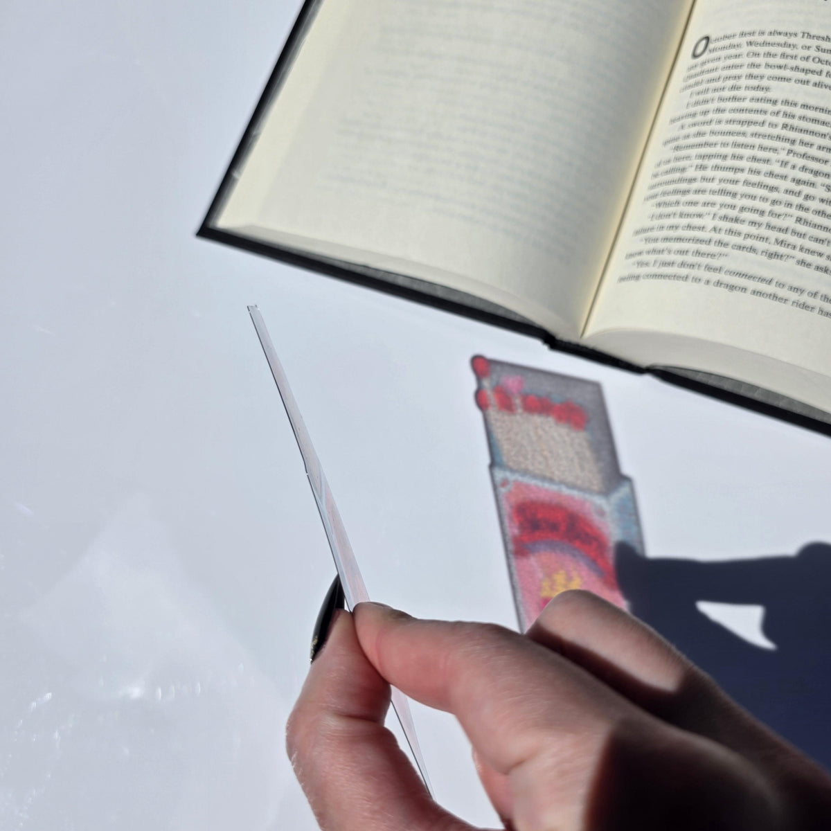 Slow Burn Matches: Stained Glass Style Bookmark. For romance and romantasy lovers! Handmade with Holographic Art 3
