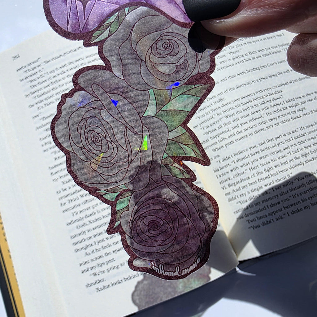 Gothic Spirit Board Stained Glass Style Bookmark: Handmade with Holographic Art and Two Colour Options 18