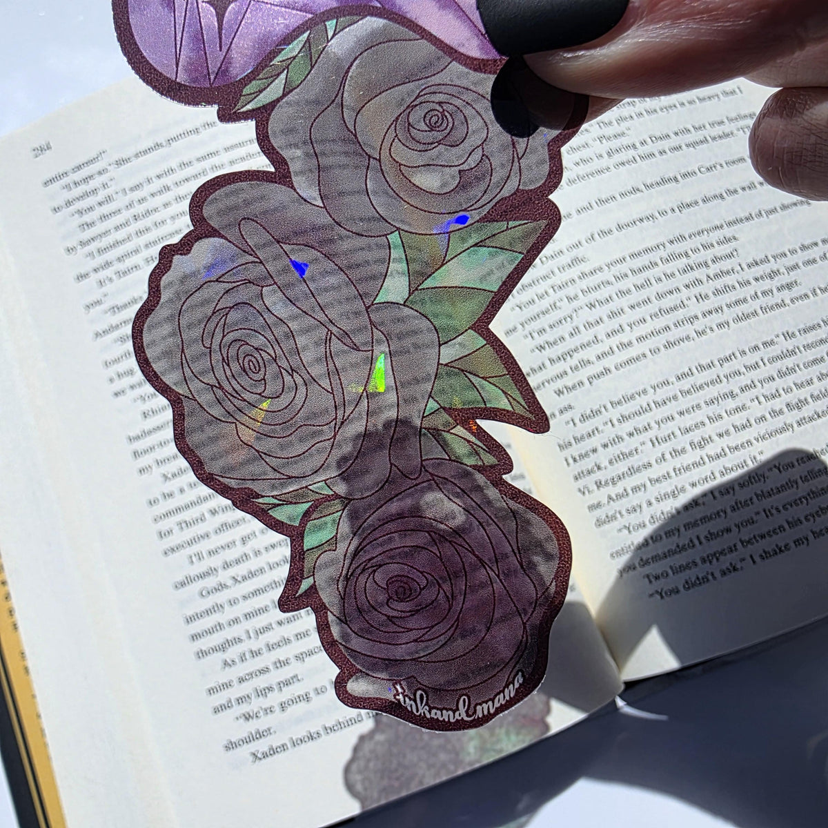 Gothic Spirit Board Stained Glass Style Bookmark: Handmade with Holographic Art and Two Colour Options 18