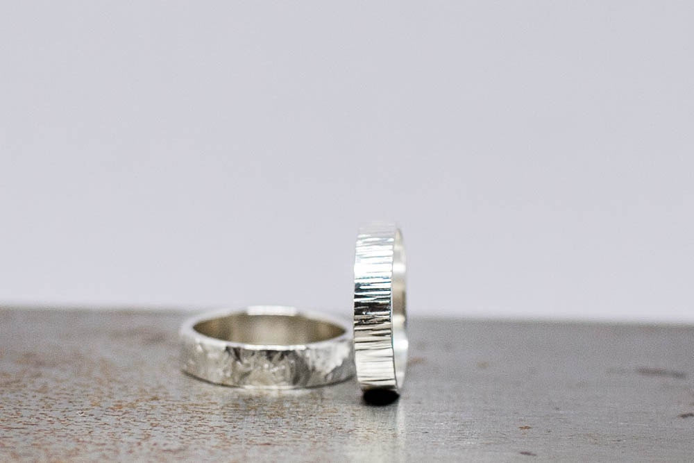 Bague en argent pour homme • Cadeau pour lui • Bague en argent recyclé