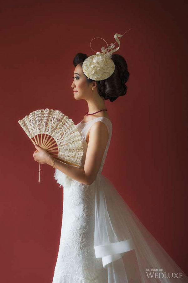 Fascinateur de mariage ANITA ivoire et or