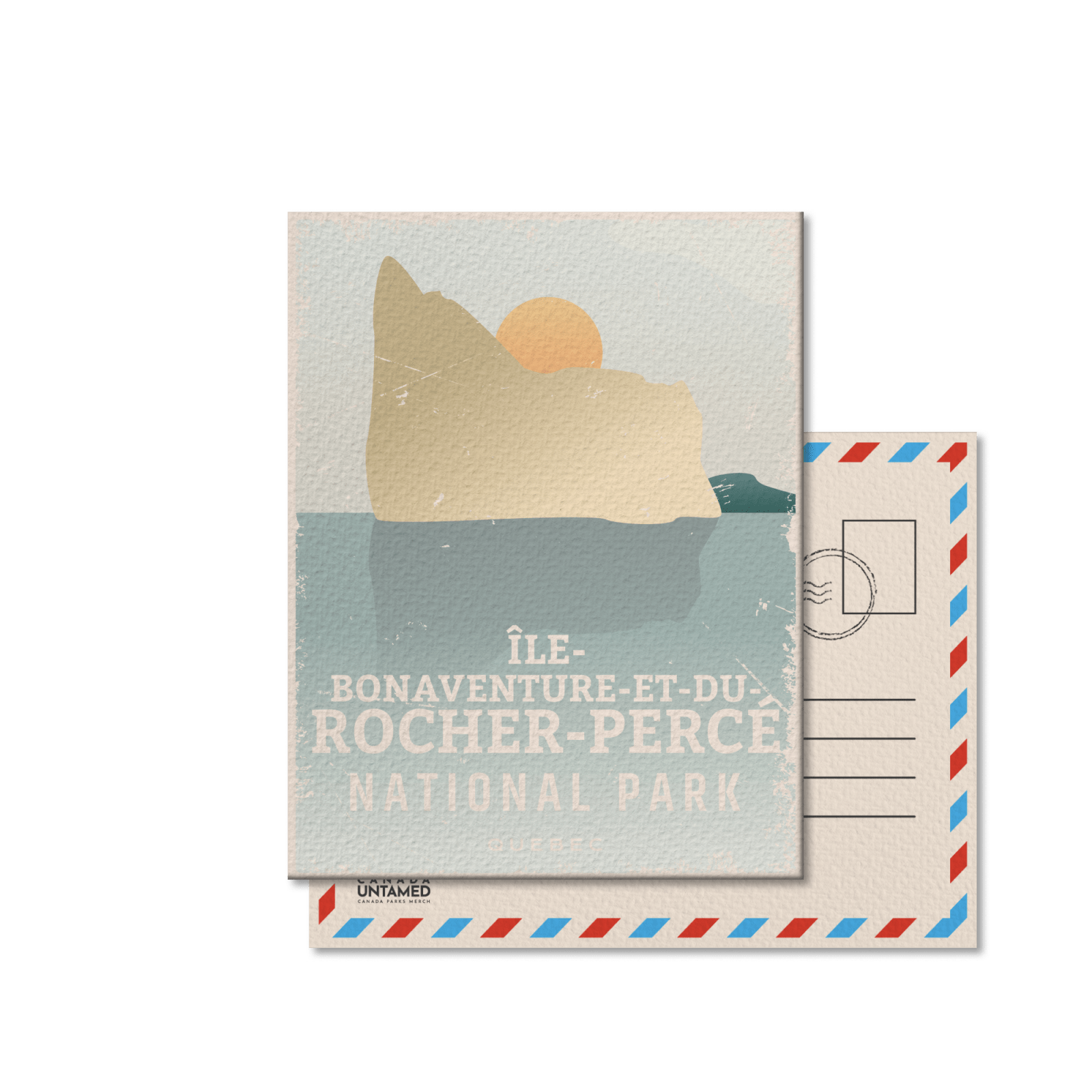 Ile-Bonaventure-et-du-Rocher-Perce Quebec National Park Postcard