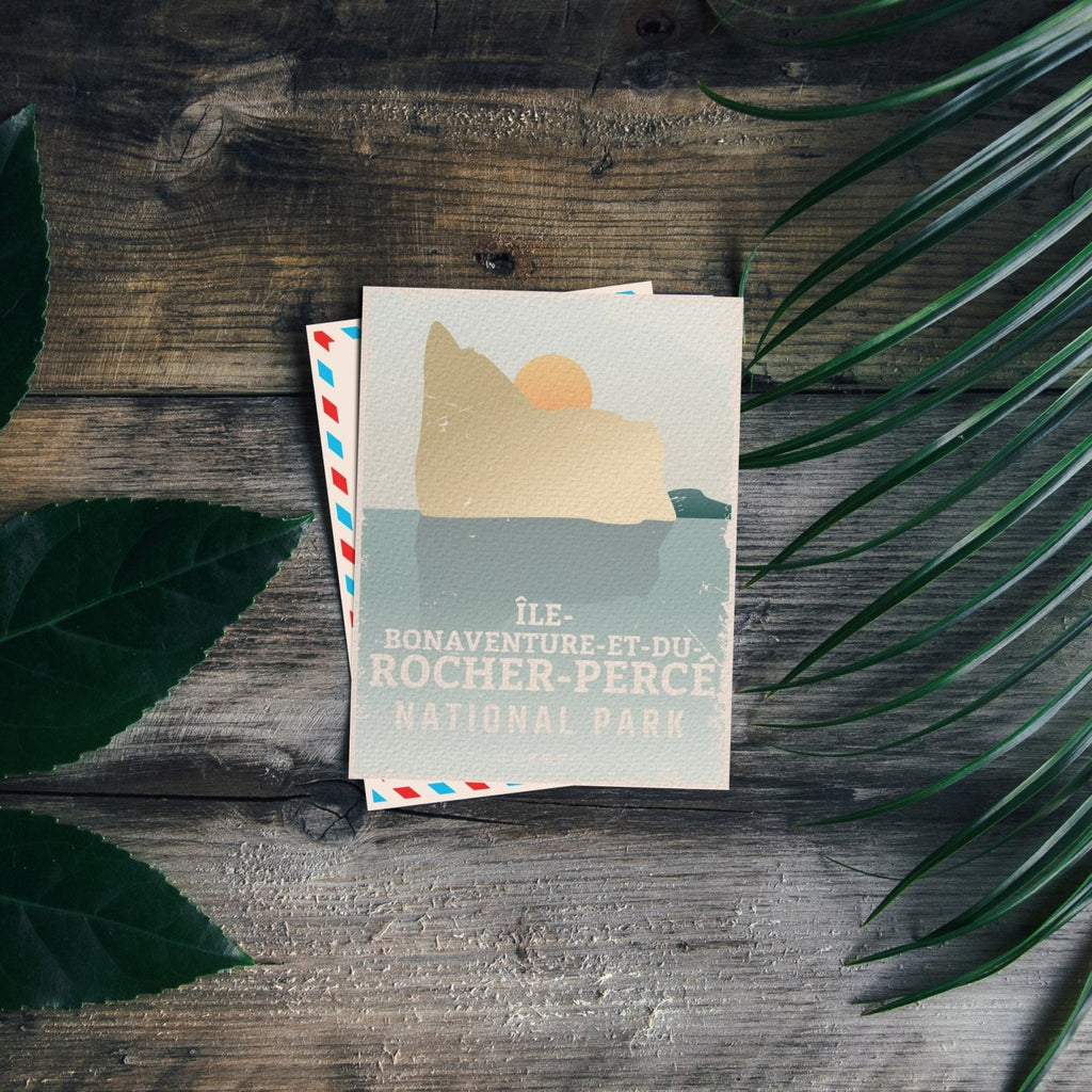Ile-Bonaventure-et-du-Rocher-Perce Quebec National Park Postcard