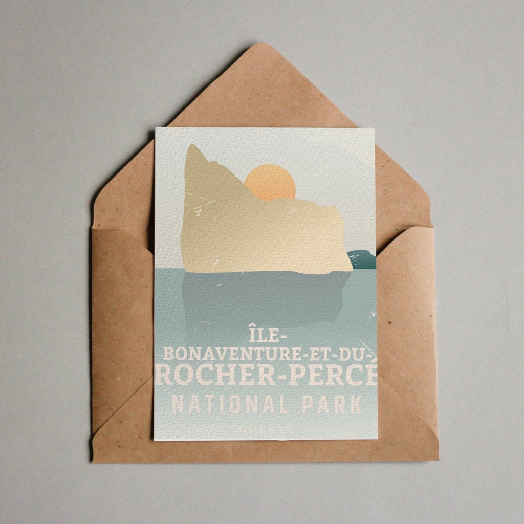 Ile-Bonaventure-et-du-Rocher-Perce Quebec National Park Postcard