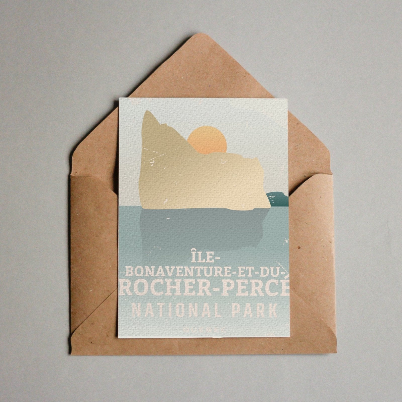Ile-Bonaventure-et-du-Rocher-Perce Quebec National Park Postcard