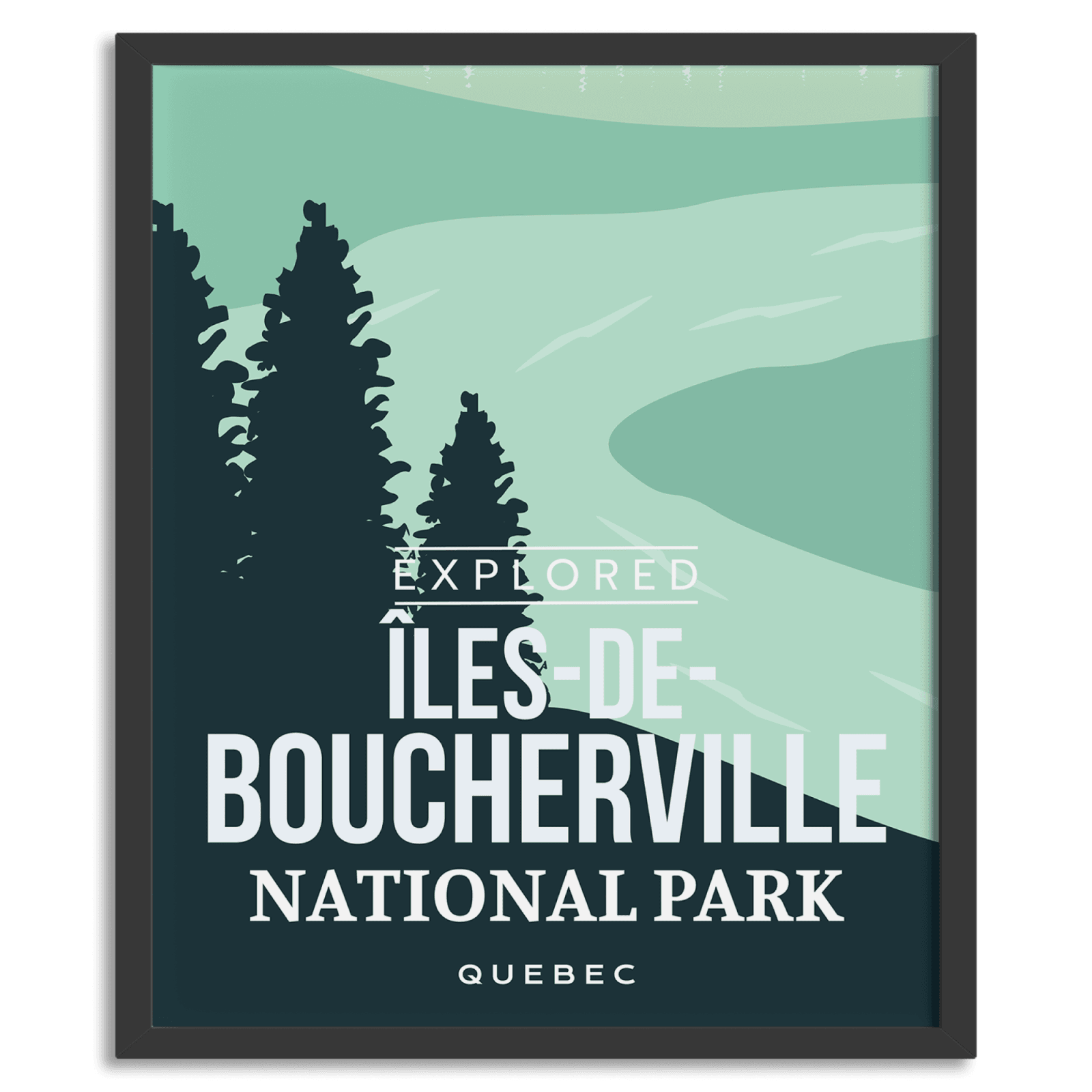 Iles-de-Boucherville National Park 'Explored' Poster, Canada Parks