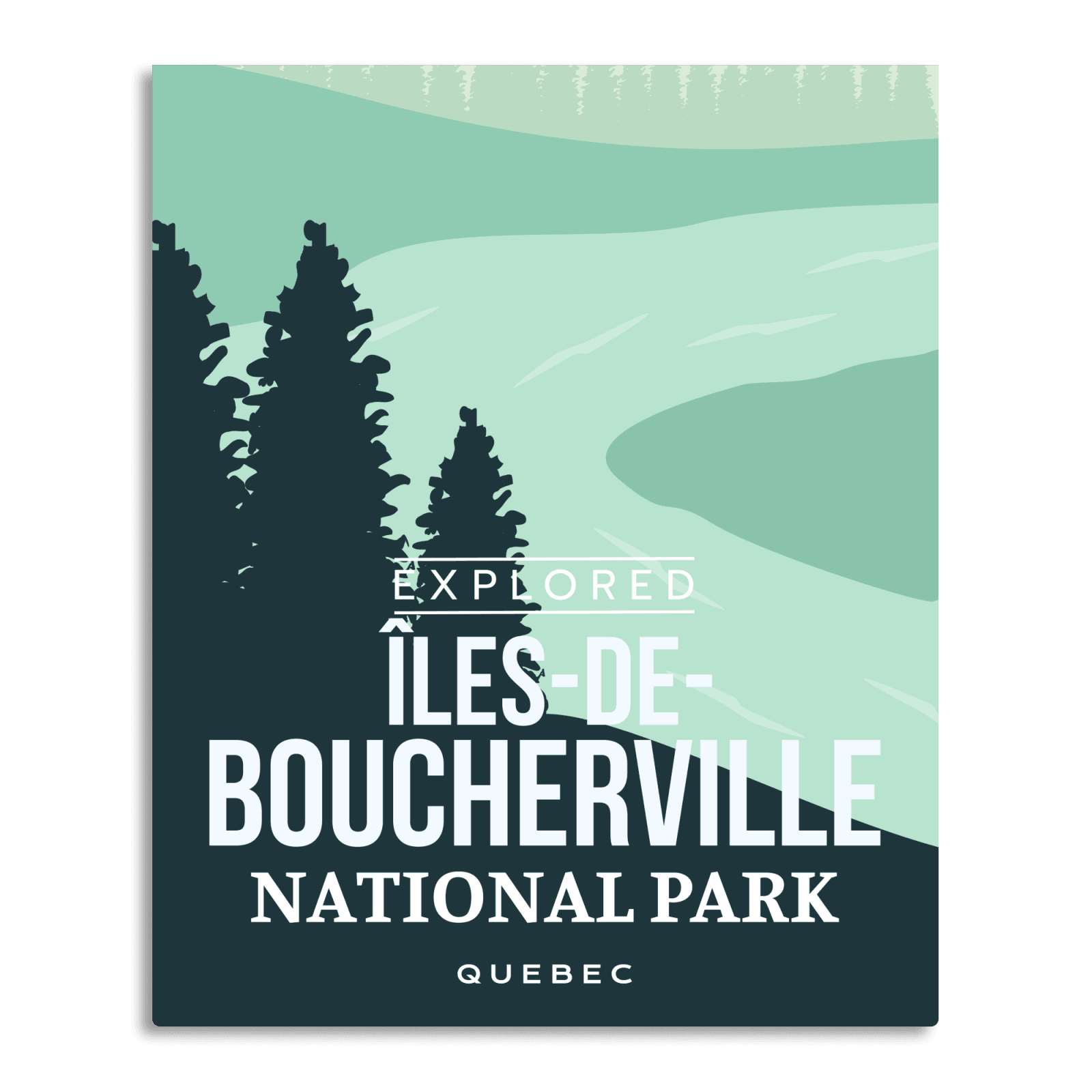 Iles-de-Boucherville National Park 'Explored' Poster, Canada Parks