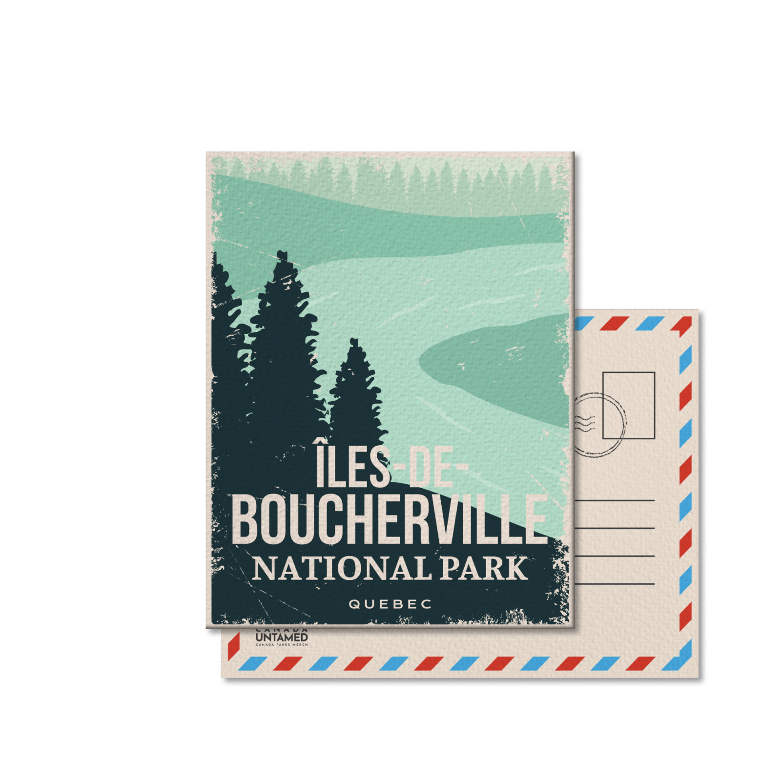 Carte postale du parc national des Îles-de-Boucherville du Québec