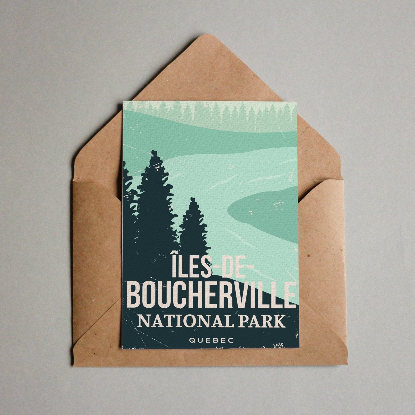 Carte postale du parc national des Îles-de-Boucherville du Québec