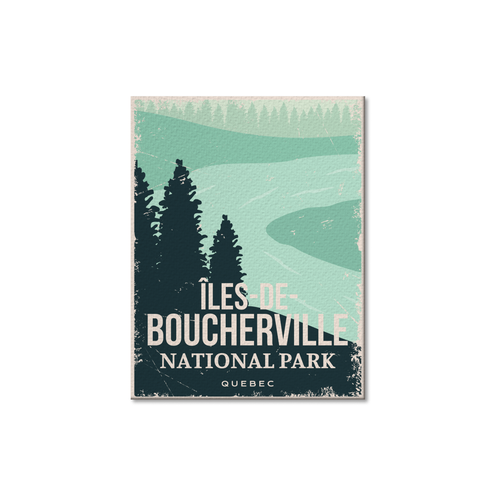 Carte postale du parc national des Îles-de-Boucherville du Québec